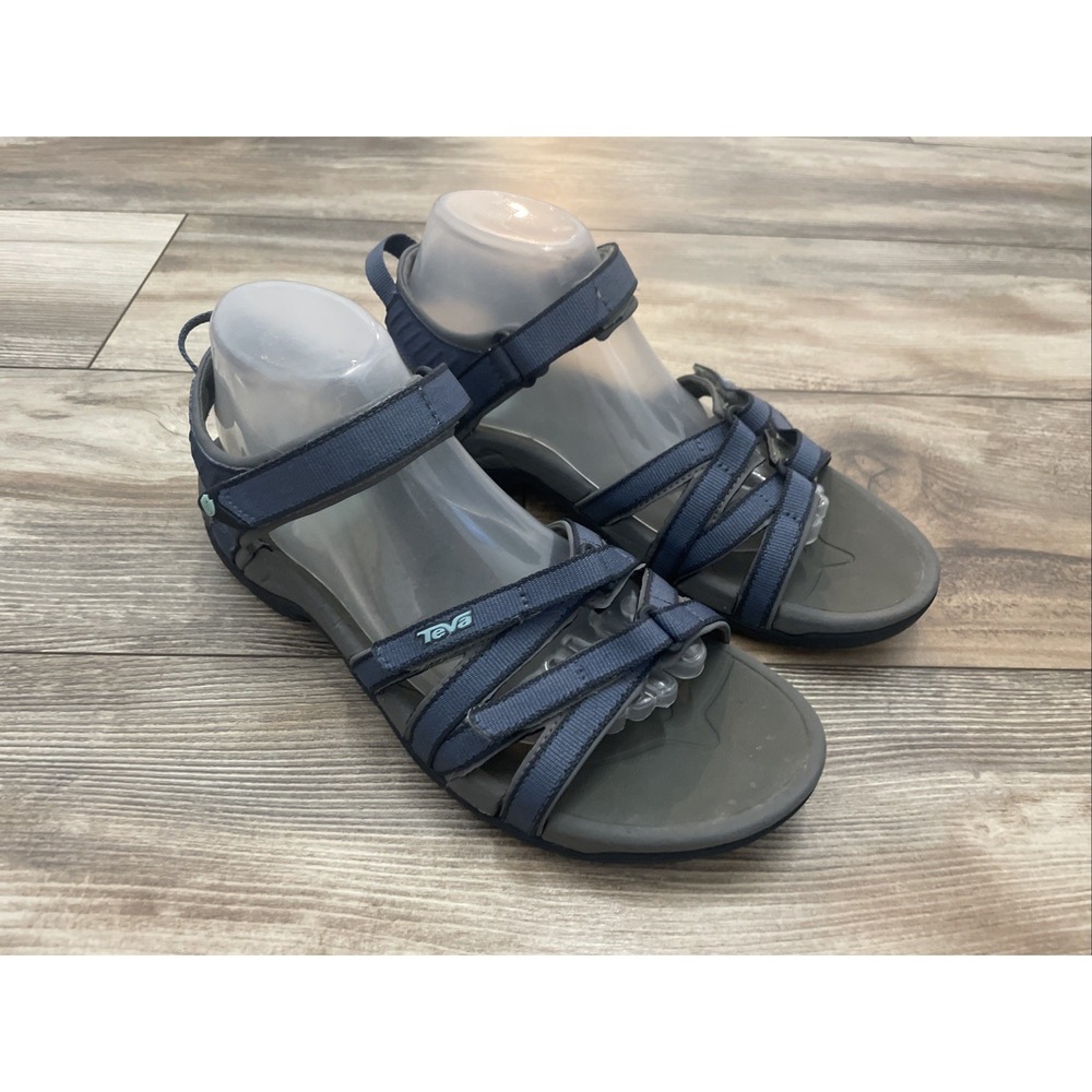 Teva Tirra Womens Navy Blue Grey Athletic Hiking Water Sandals 4266 - Size 10
